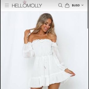 White Hello Molly dress! Size small, never worn :)